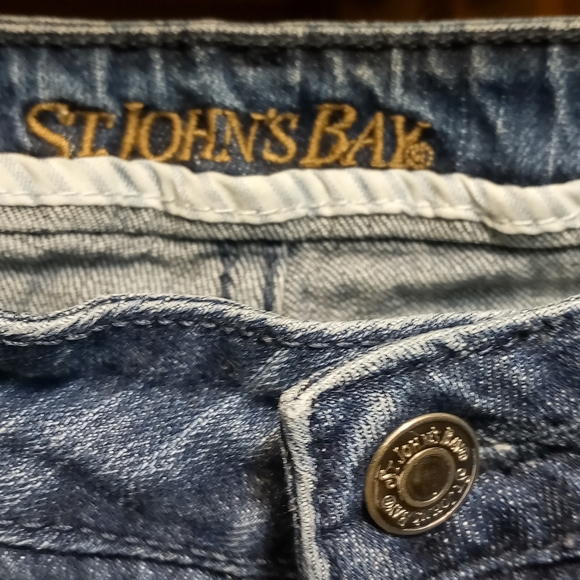Saint John's Bay SJB Boot Cut Size 4 Long Dark Wash Jeans Fall Winter Wa… - Picture 5 of 12